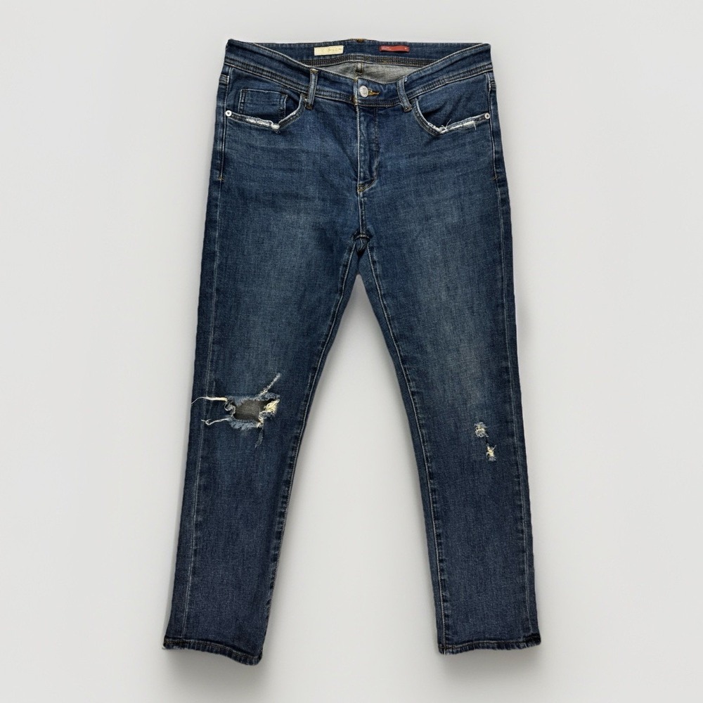 Anthropologie Pilcro Women's‎ Slim Boyfriend Jeans 29 Denim Blue Stretch Medium
